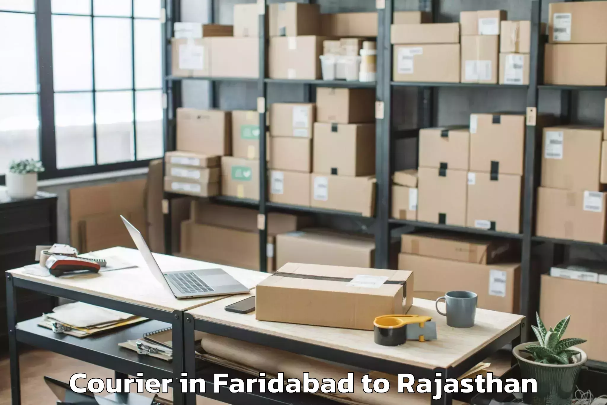 Book Faridabad to Jojawar Courier Online